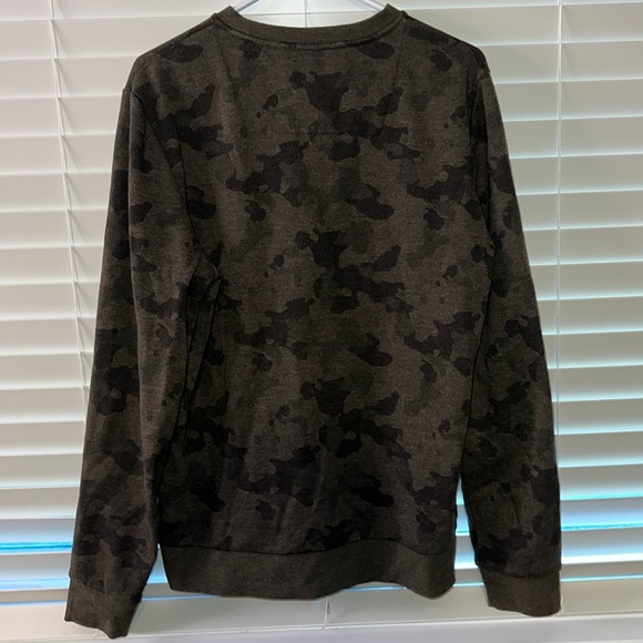 Threadbare Men’s Medium Camo Patterned Long Sleeve Crewneck Sweater - Picture 2 of 4